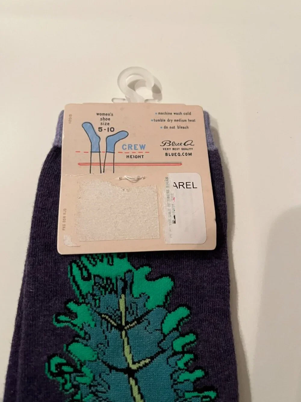 Funny‎ Women Crew Socks from Blue Q Kale and  Art The Bomb (two Pairs) (NEW)